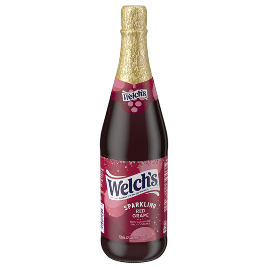 Welch's Non-Alcoholic Sparkling Juice Cocktail, Red Grape, 25.4 fl oz Bottle