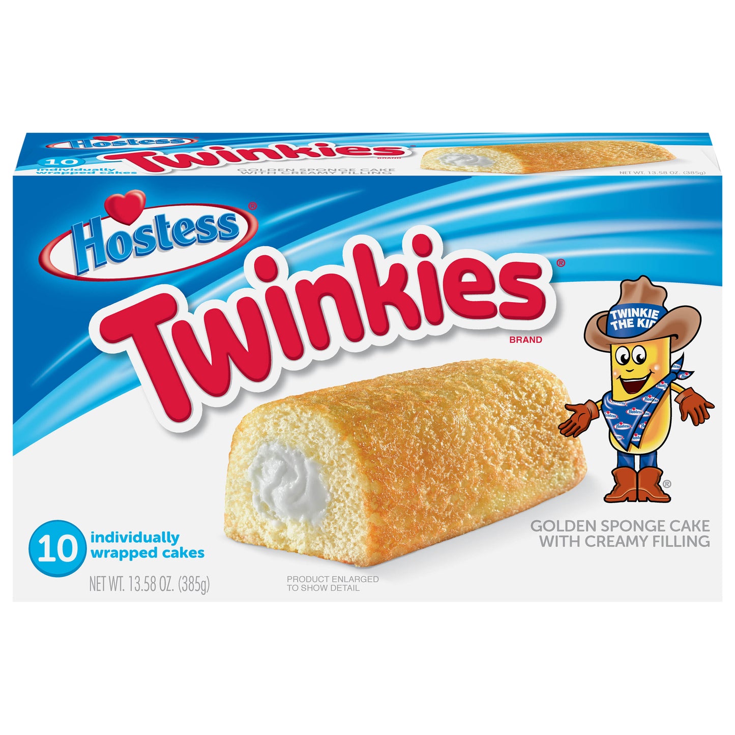 HOSTESS TWINKIES, Creamy Golden Sponge Cake, Individually Wrapped, 10 Count   13.58 oz