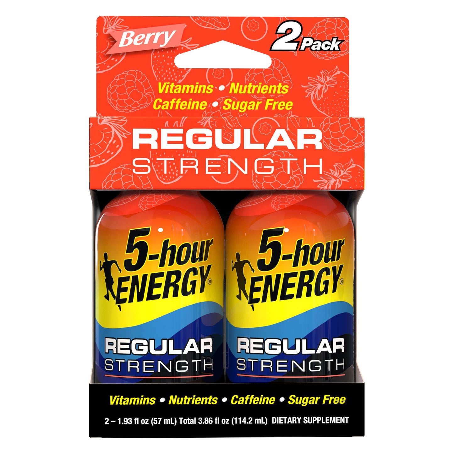 5-hour ENERGY® Shot, Regular Strength, Berry, 1.93 oz, 2 Count