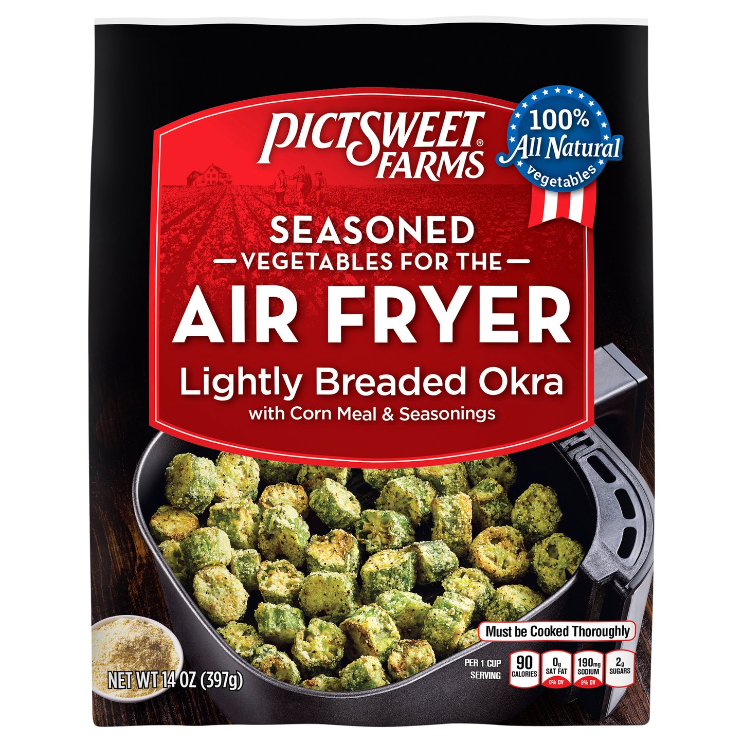 Pictsweet Farms Vegetables for the Air Fryer Lightly Breaded Okra - 14 oz