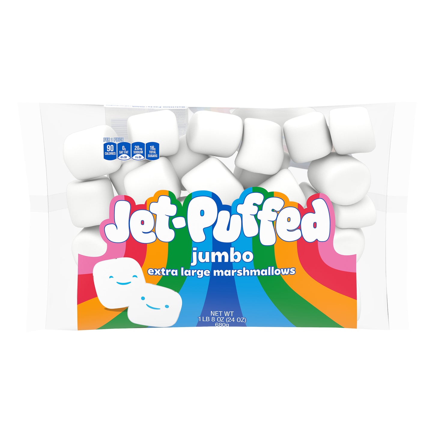 Jet-Puffed Jumbo Extra Large Marshmallows 24 oz. Bag
