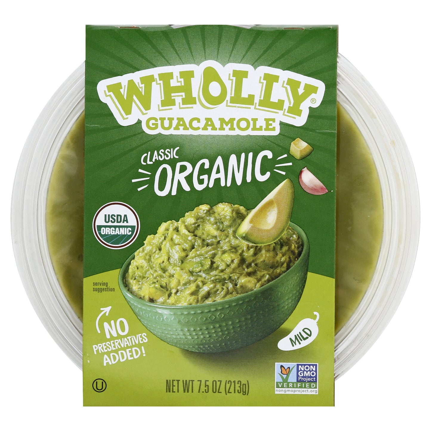 Wholly Organic Mild Guacamole 7.5 oz