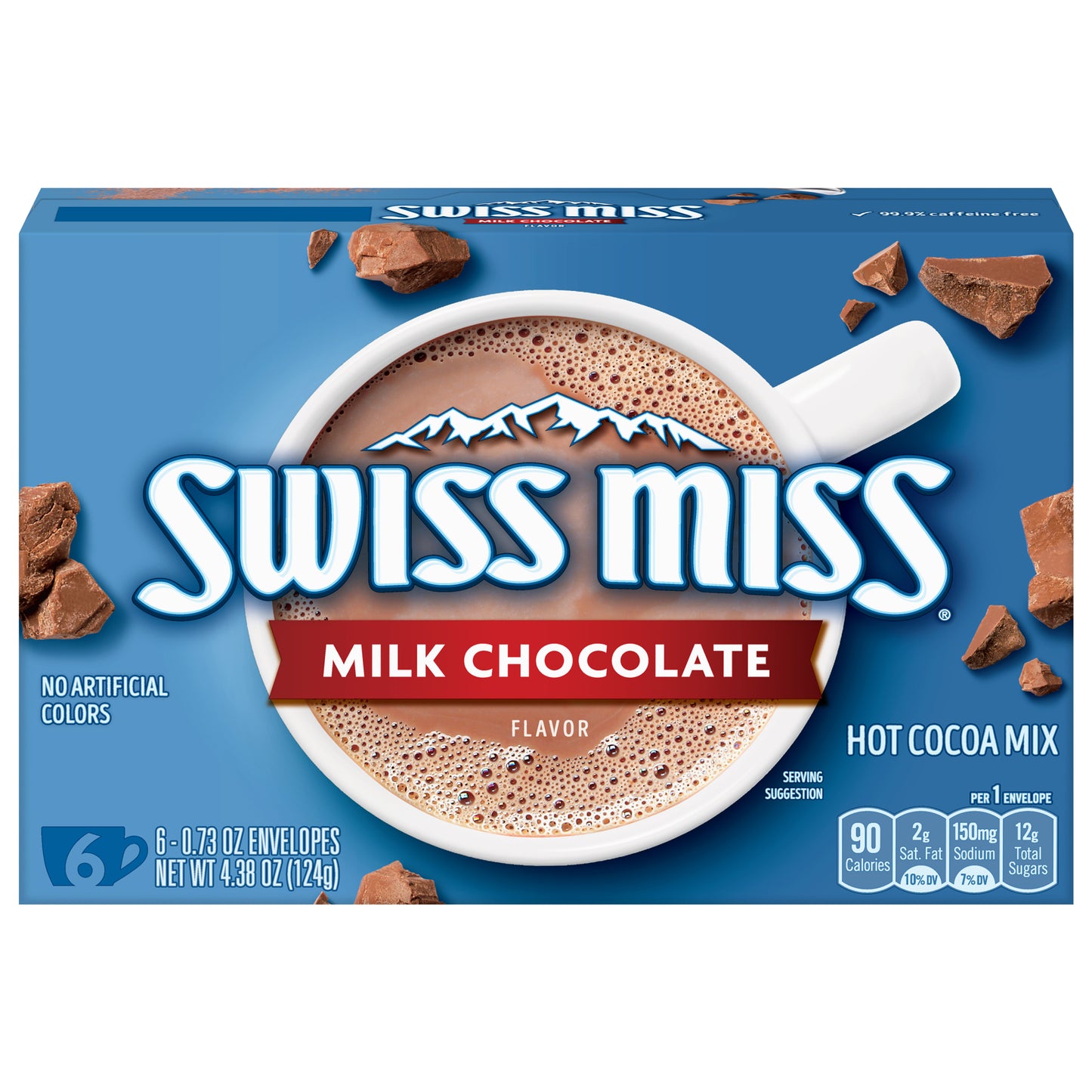 Swiss Miss Milk Chocolate Hot Cocoa Mix 4.38 oz (6 individual 0.73 oz envelopes)