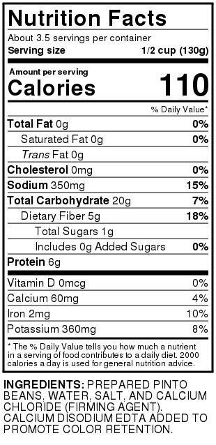 Pinto Beans - 15.5 OZ Can