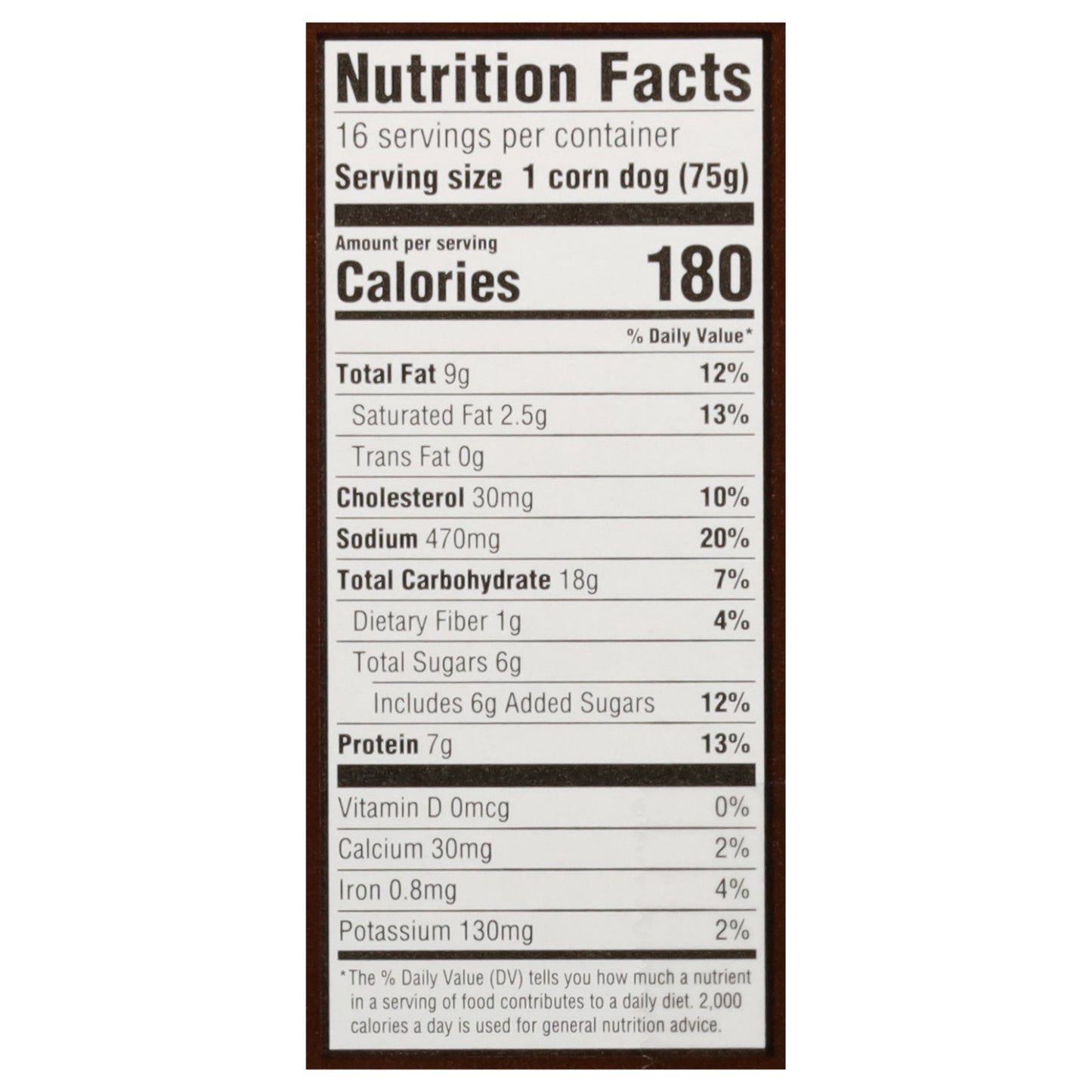 Crav'n Flavor Classic Honey Crunchy Flavored Batter Corn Dogs Family Size 16 ea