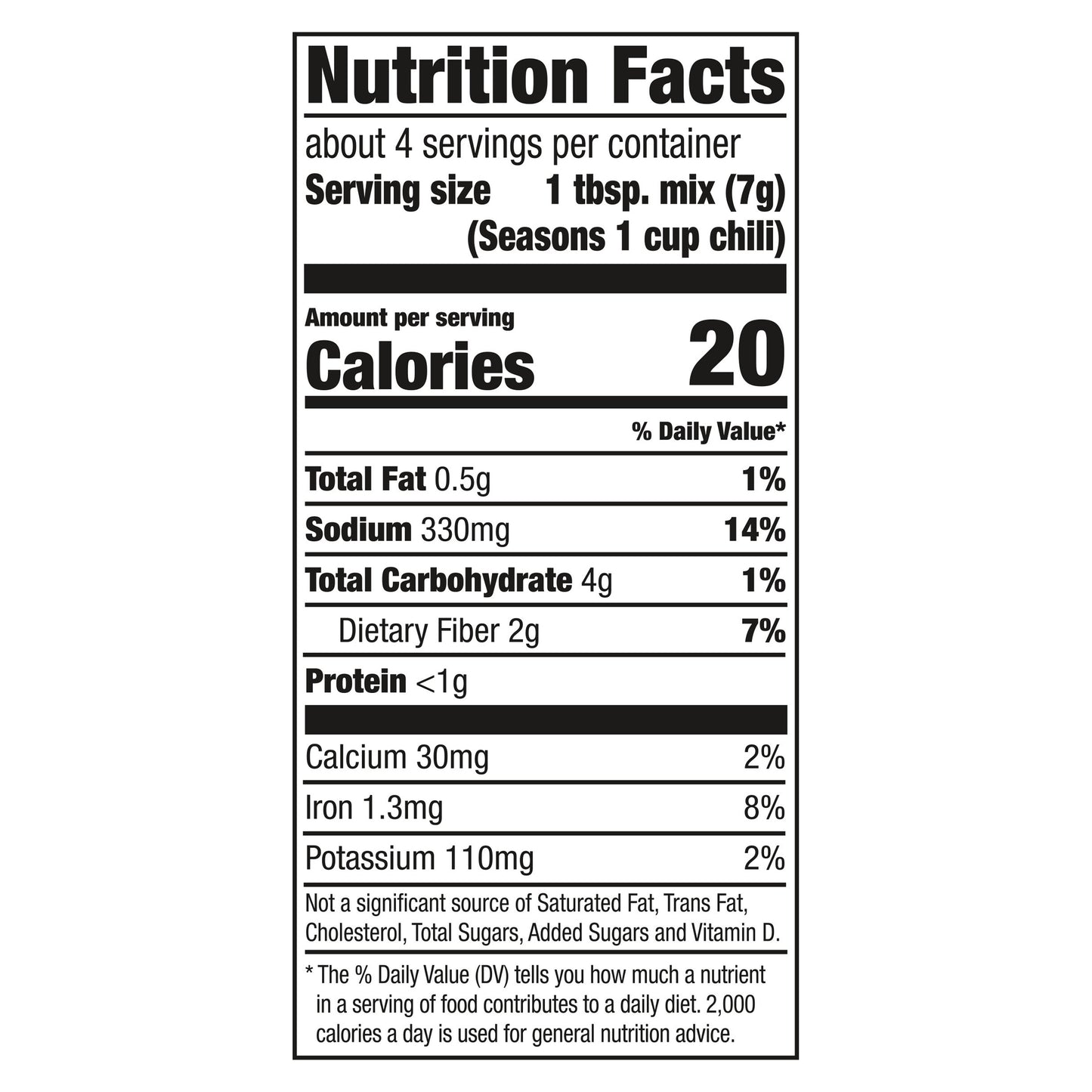 McCormick Chili Seasoning Mix - Gluten Free, 1 oz