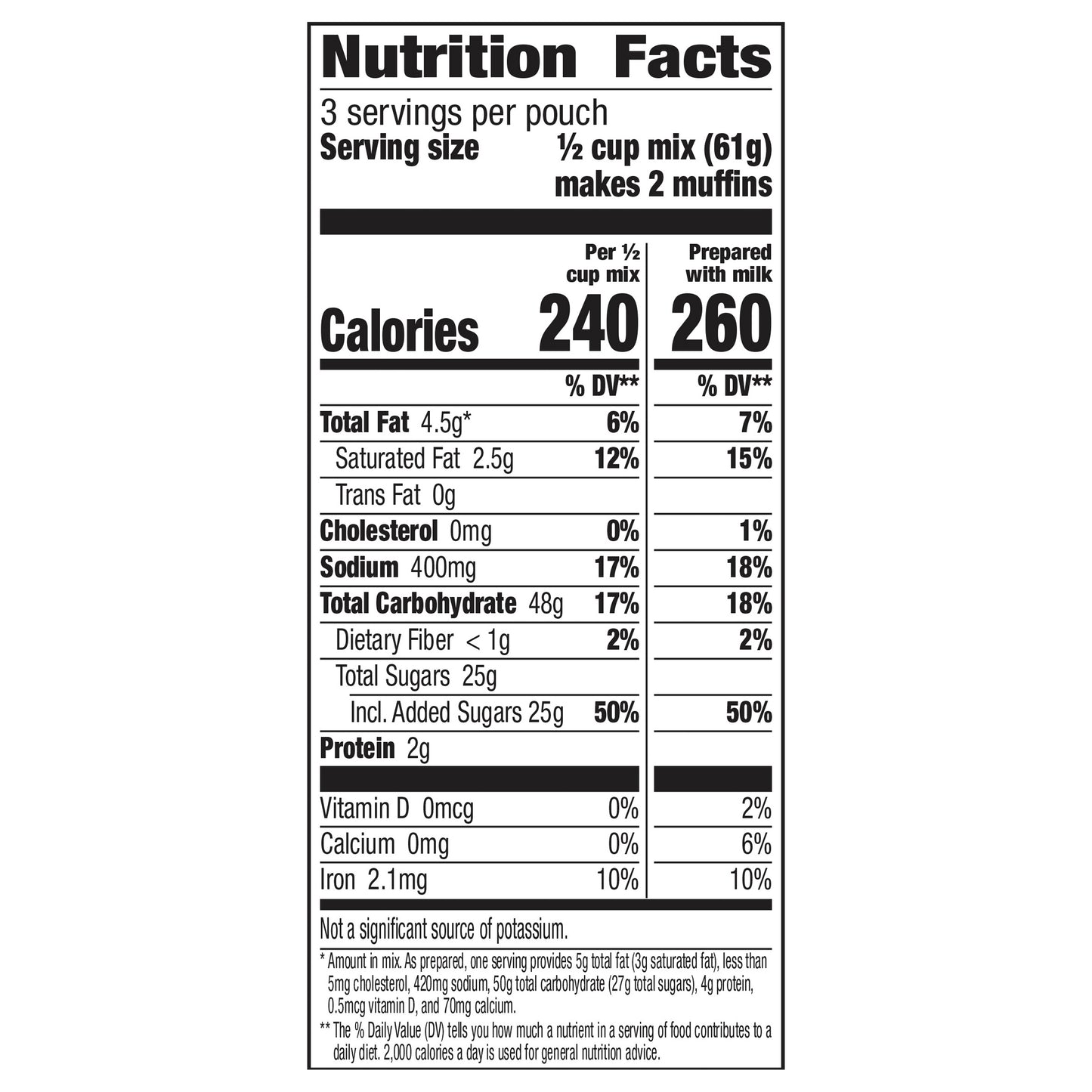 Betty Crocker Blueberry Muffin Mix, 6.5 oz