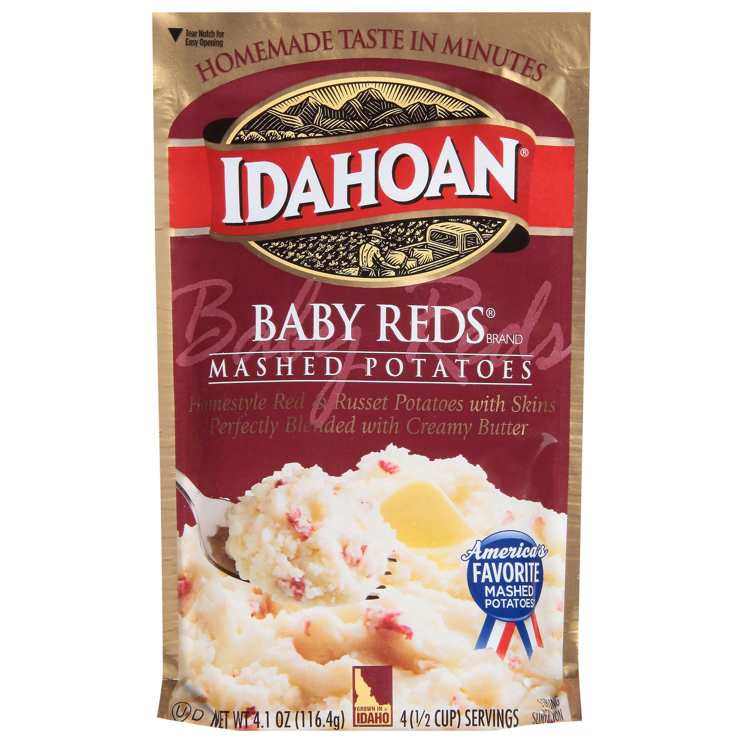 Idahoan Baby Reds Mashed Potatoes 4.1 oz