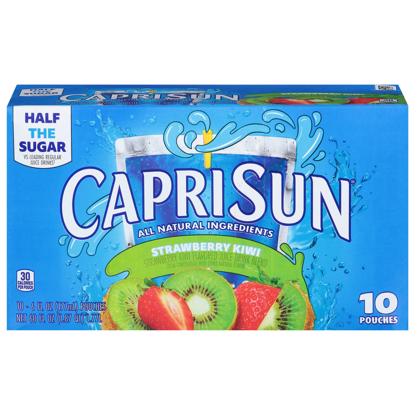 Capri Sun Strawberry Kiwi Flavored Juice Drink Blend 10 - 6 fl oz Pouches