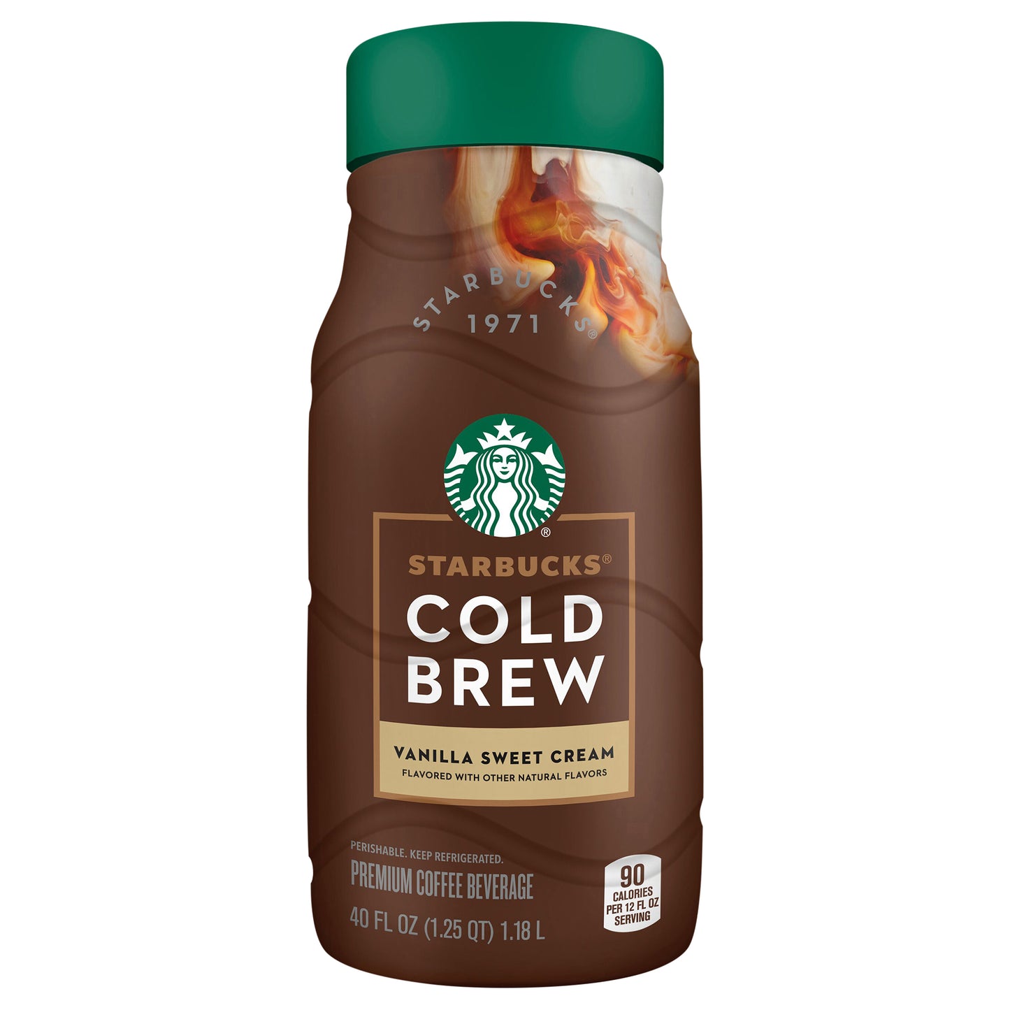 Starbucks Vanilla Sweet Cream Cold Brew Premium Coffee, 40 Fl Oz Bottle
