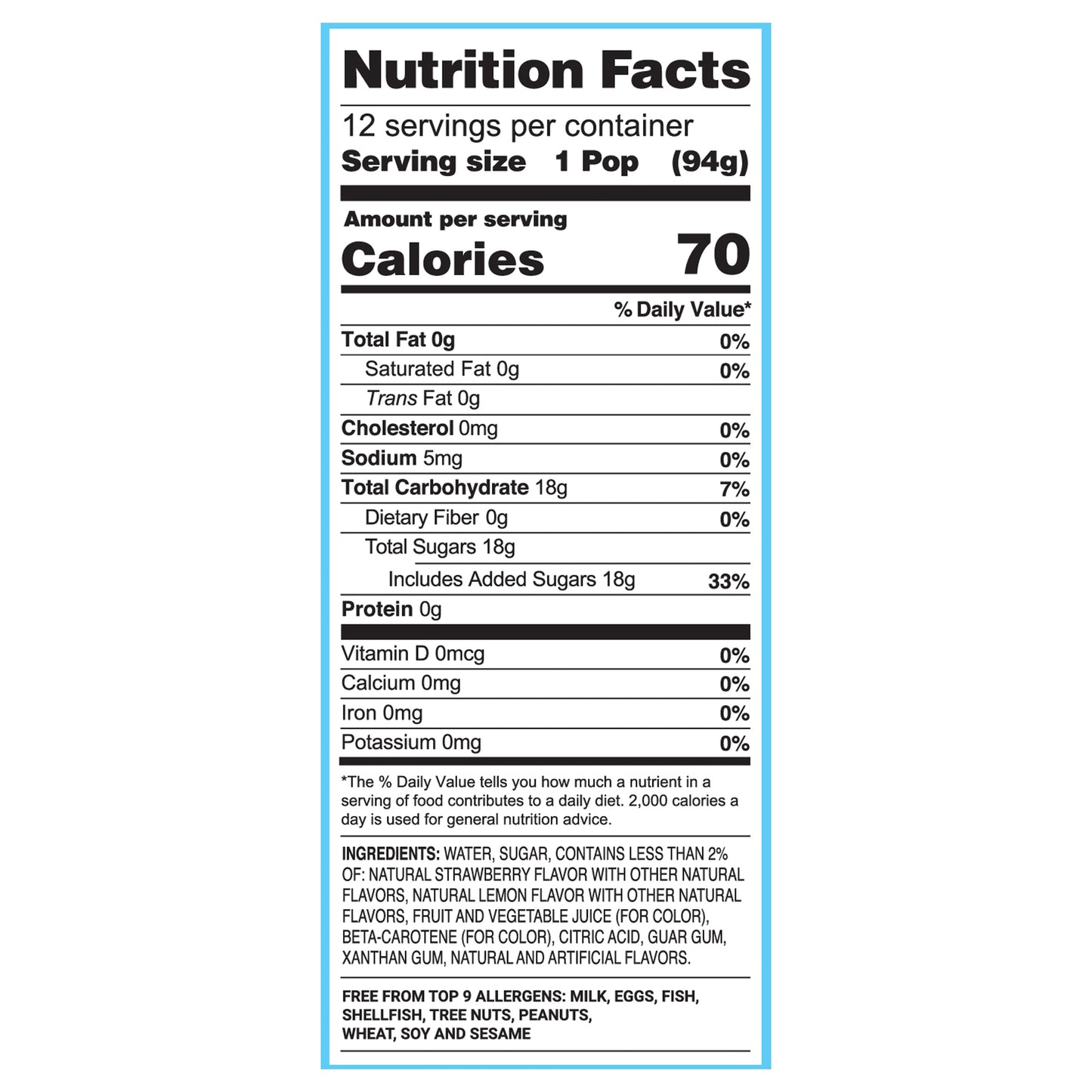 Budget Saver Strawberry Lovers Monster Pops 12 - 3 Fl Oz Pops