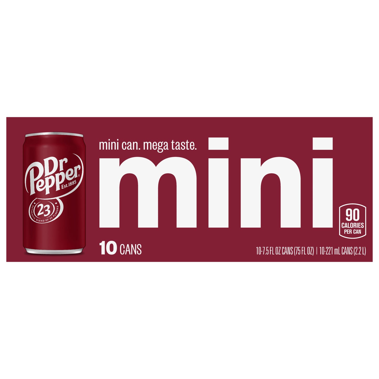 Dr Pepper Mini Soda 10-7.5 fl oz Cans