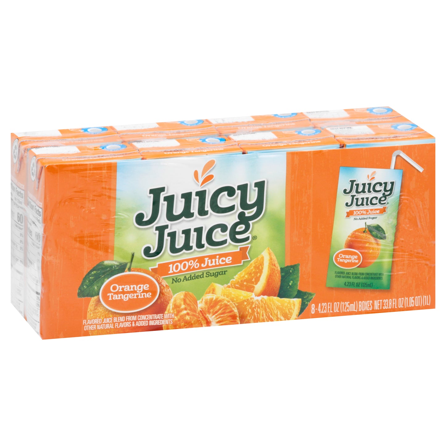 Juicy Juice No Added Sugar Orange Tangerine 100% Juice 8 ea