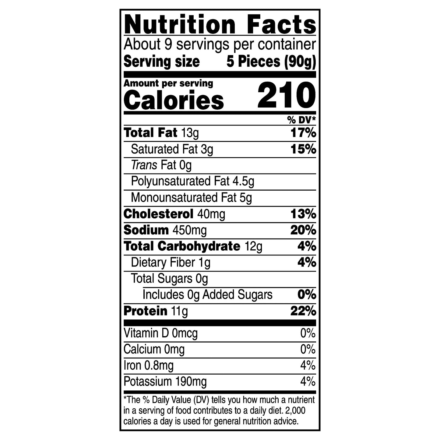 Tyson Fully Cooked Chicken Nuggets, 29 oz. (Frozen)