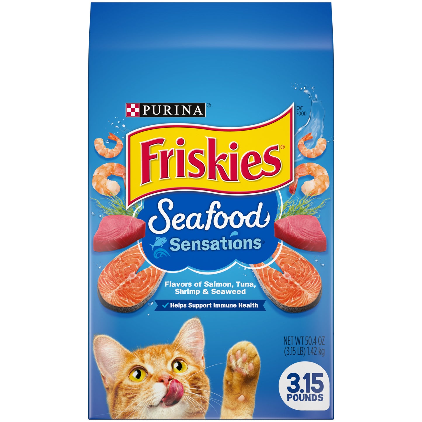 Purina Friskies Natural, Grain Free Senior Broth Wet Cat Food Lickable Cat Treats, Lil' Soups Skipjack Tuna - 1.2 oz. Tub