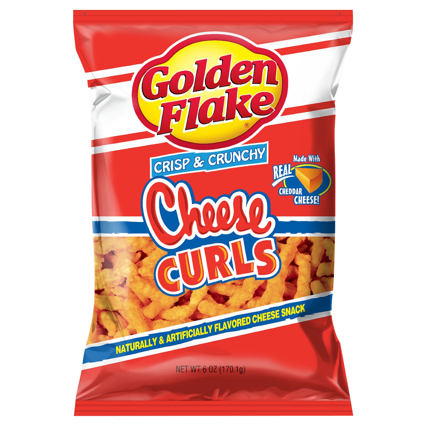 6 oz Golden Flake Cheddar Cheese Curls