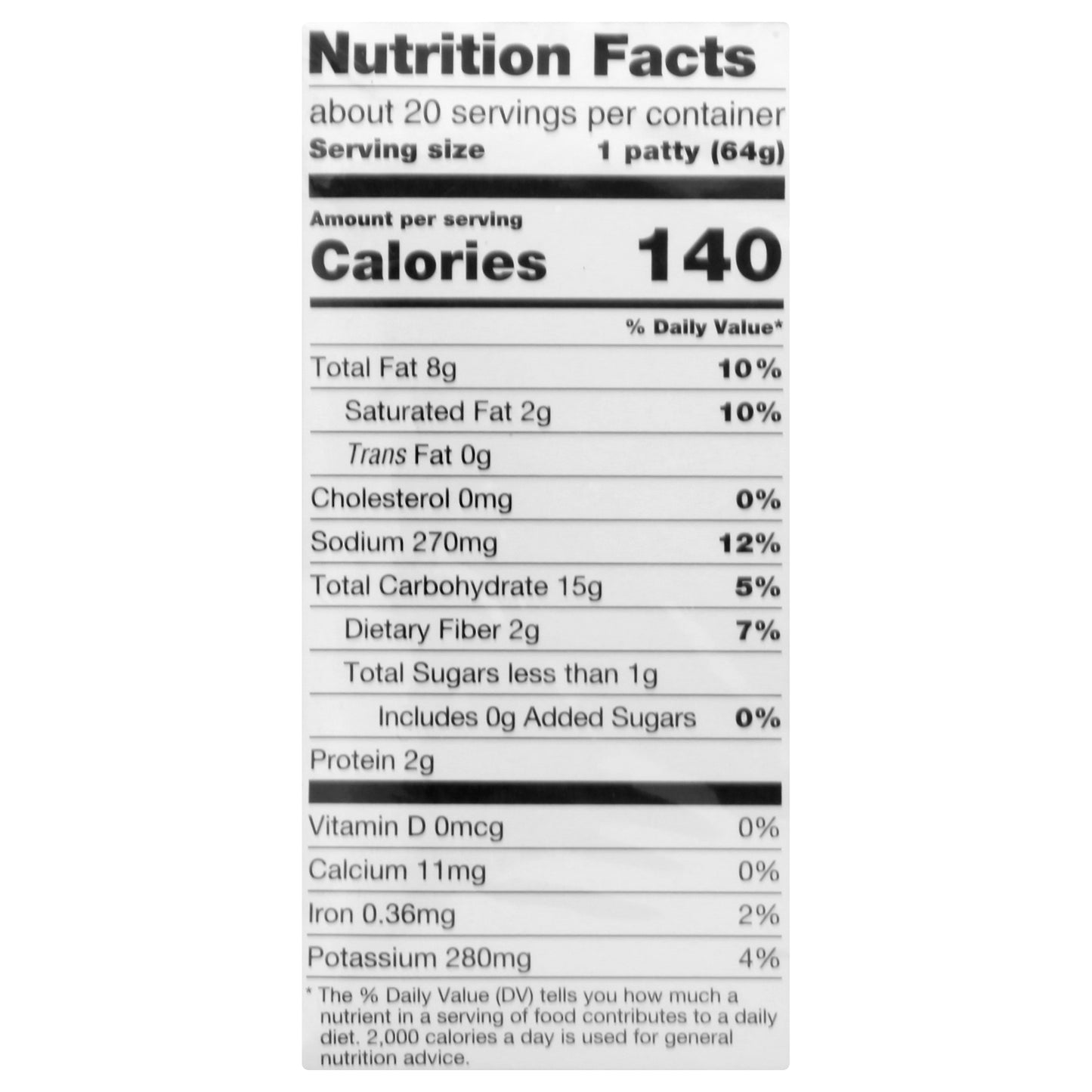 Murrys Potato Patties 20 ea