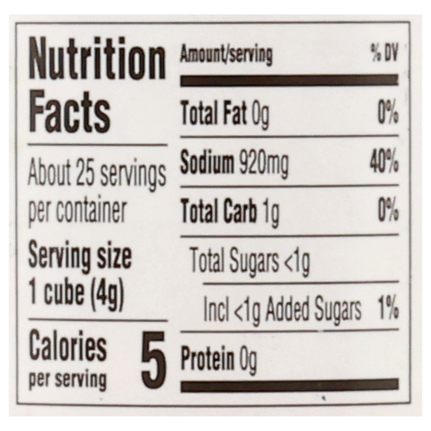 Food Club Instant Cubes Beef Bouillon 3.4 oz