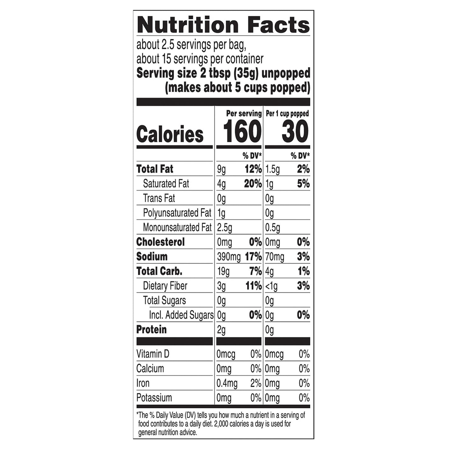 Orville Redenbacher's Ultimate Butter Popcorn, 3.29 Ounce Classic Bag, 6-Count, Pack of 6