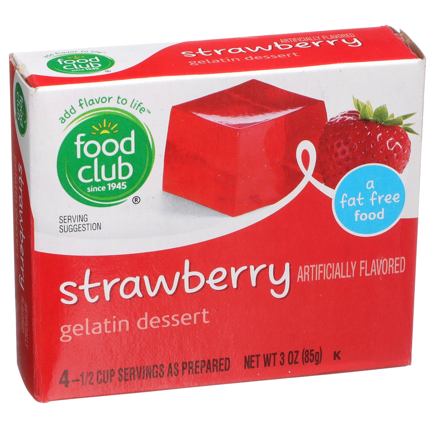 Strawberry Gelatin Dessert