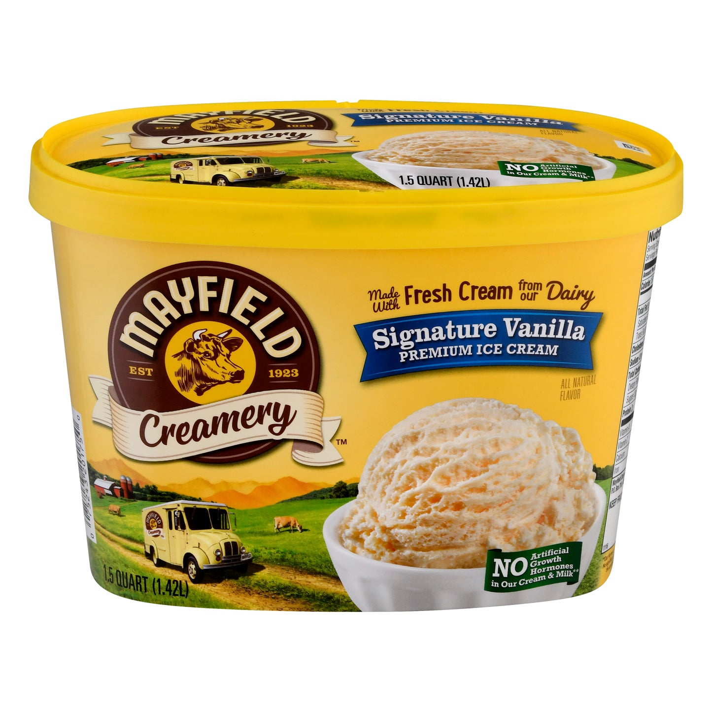 Mayfield Creamery Premium Signature Vanilla Ice Cream 1.5 qt