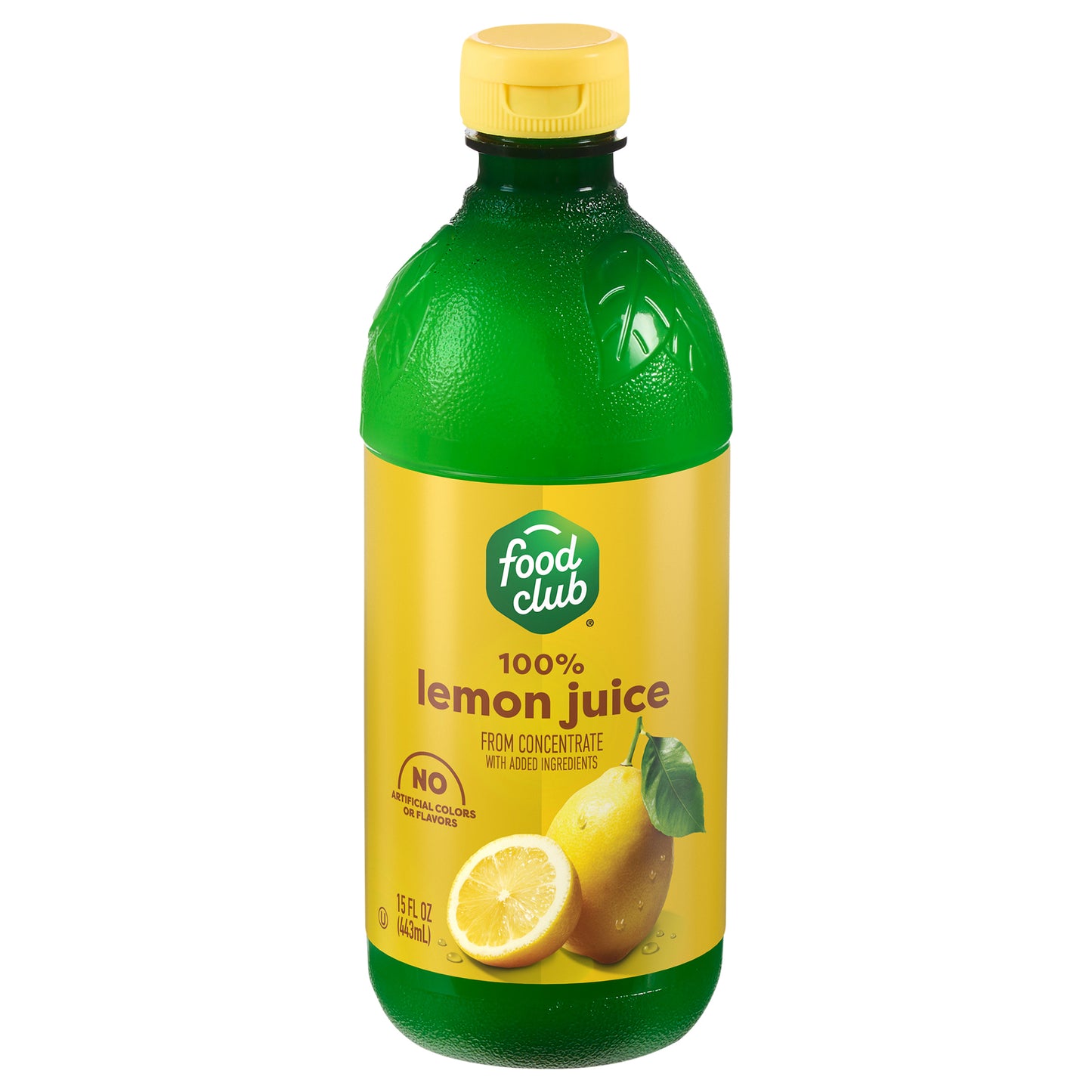 Food Club 100% Lemon Juice from Concentrate 15 fl oz