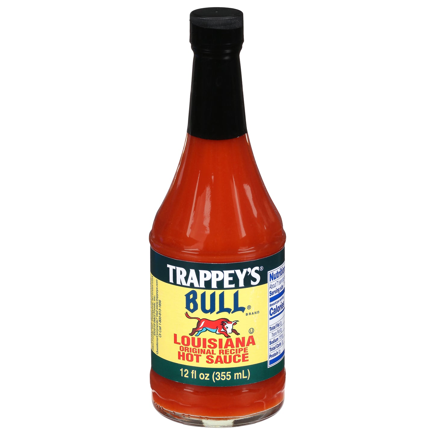 Trappey's Bull Louisiana Original Recipe Hot Sauce, 12 fl oz
