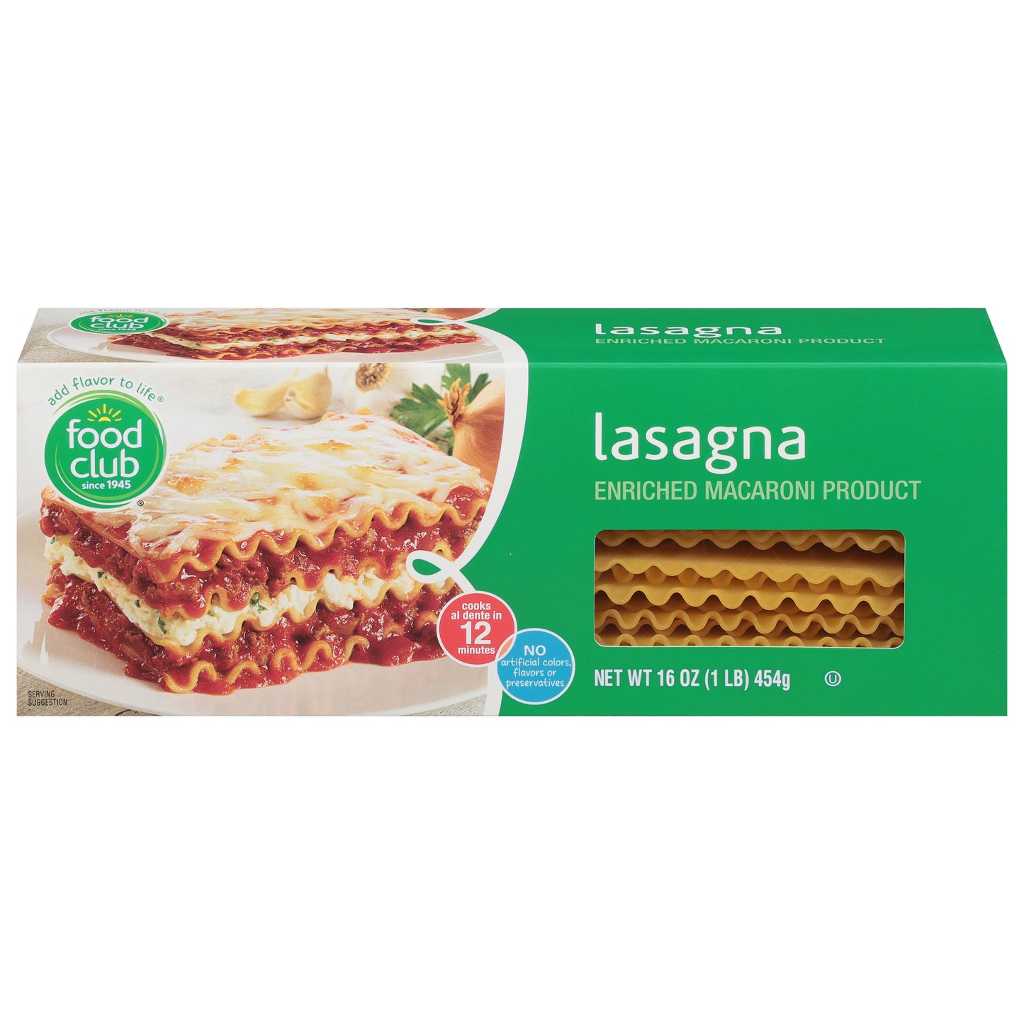 Food Club Lasagna 16 oz