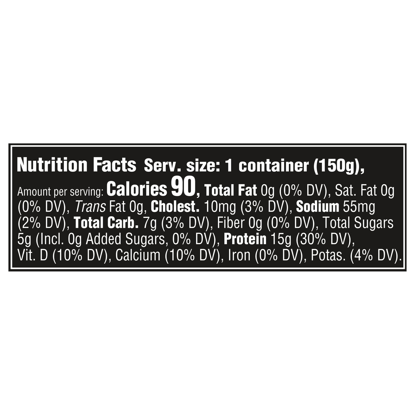 Oikos Triple Zero Strawberry 15g Protein, No Sugar Added, Nonfat Greek Yogurt, 5.3 OZ Cup