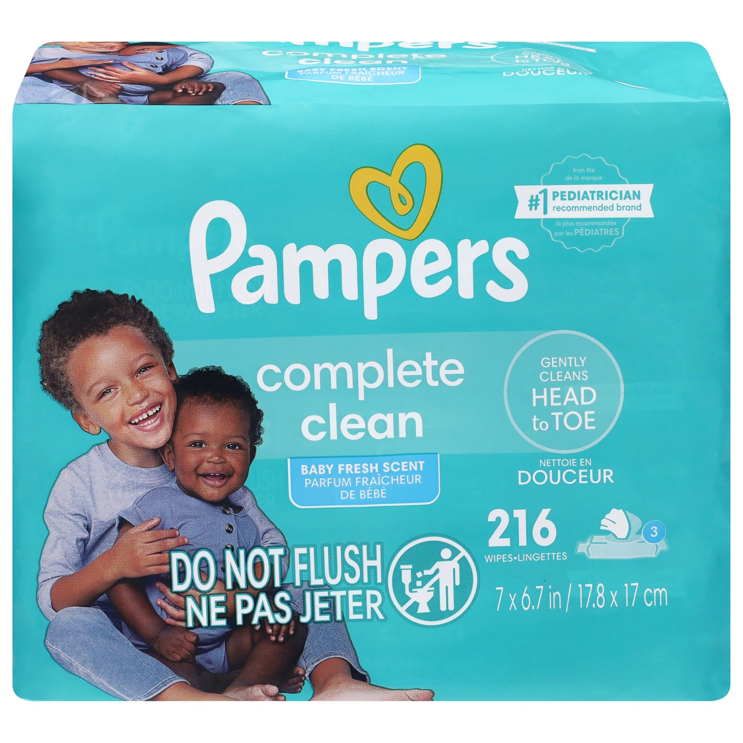 Pampers Complete Clean Baby Fresh Scent Wipes 216 Each