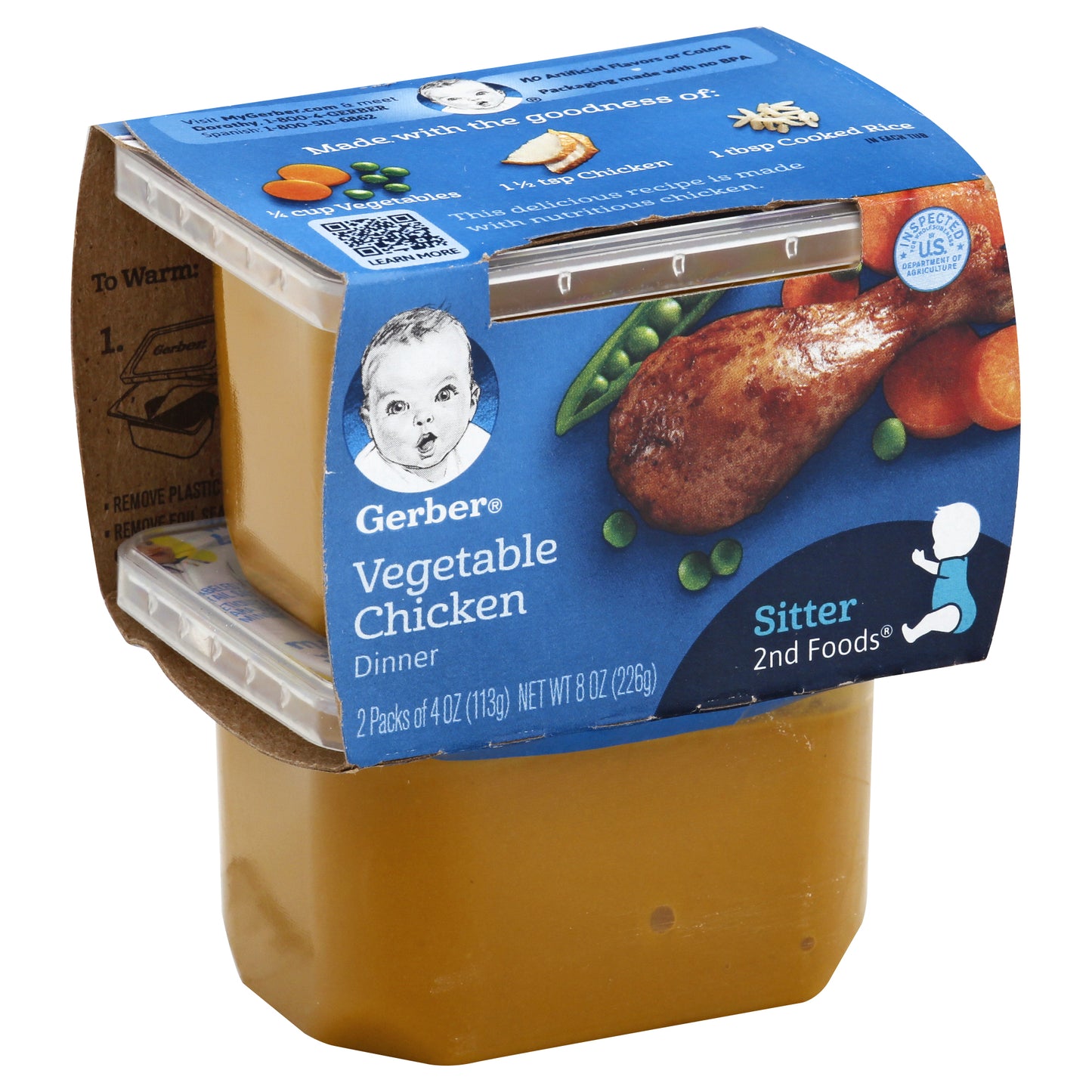 Gerber Vegetable Chicken Dinner 2 ea