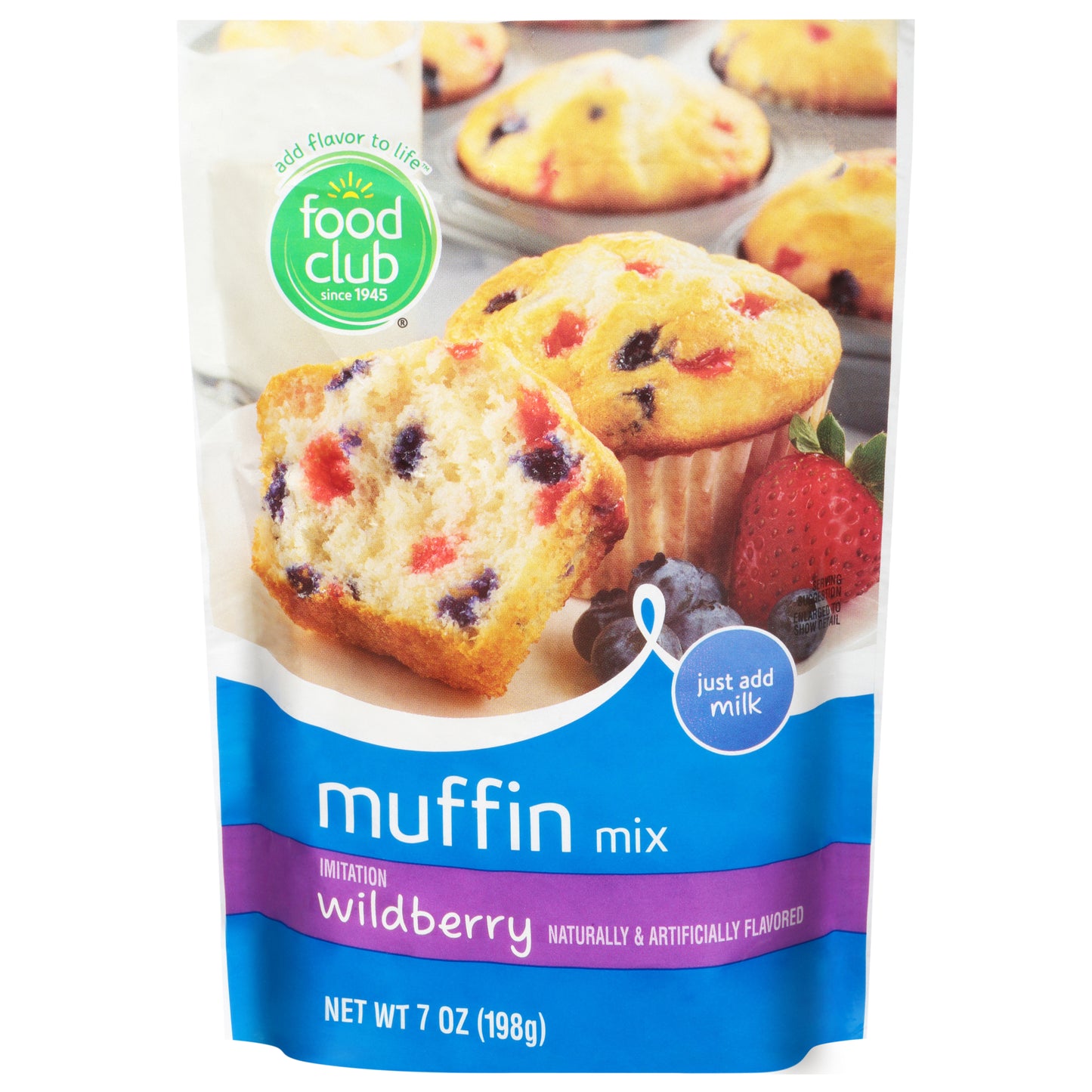 Food Club Imitation Wildberry Muffin Mix 7 oz