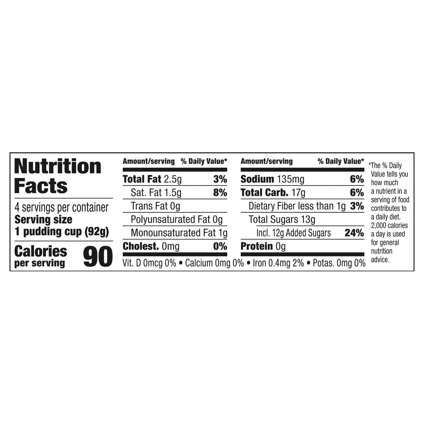 Snack Pack Butterscotch Flavored Pudding, 4 Count Pudding Cups (12 Pack)