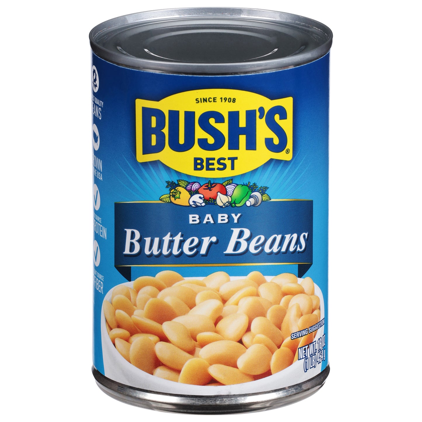 Bush's Best Butter Beans Baby 16 oz