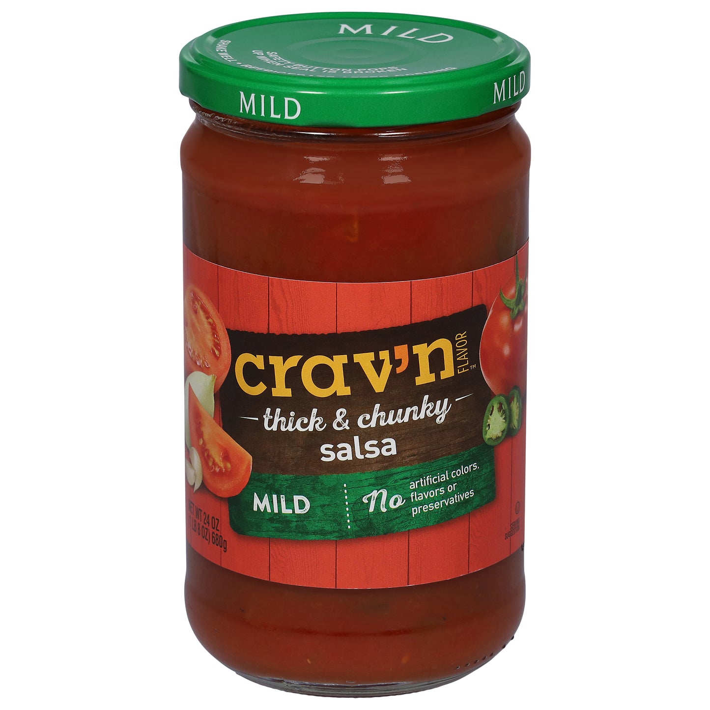 Crav'n Flavor Mild Thick & Chunky Salsa 24 oz