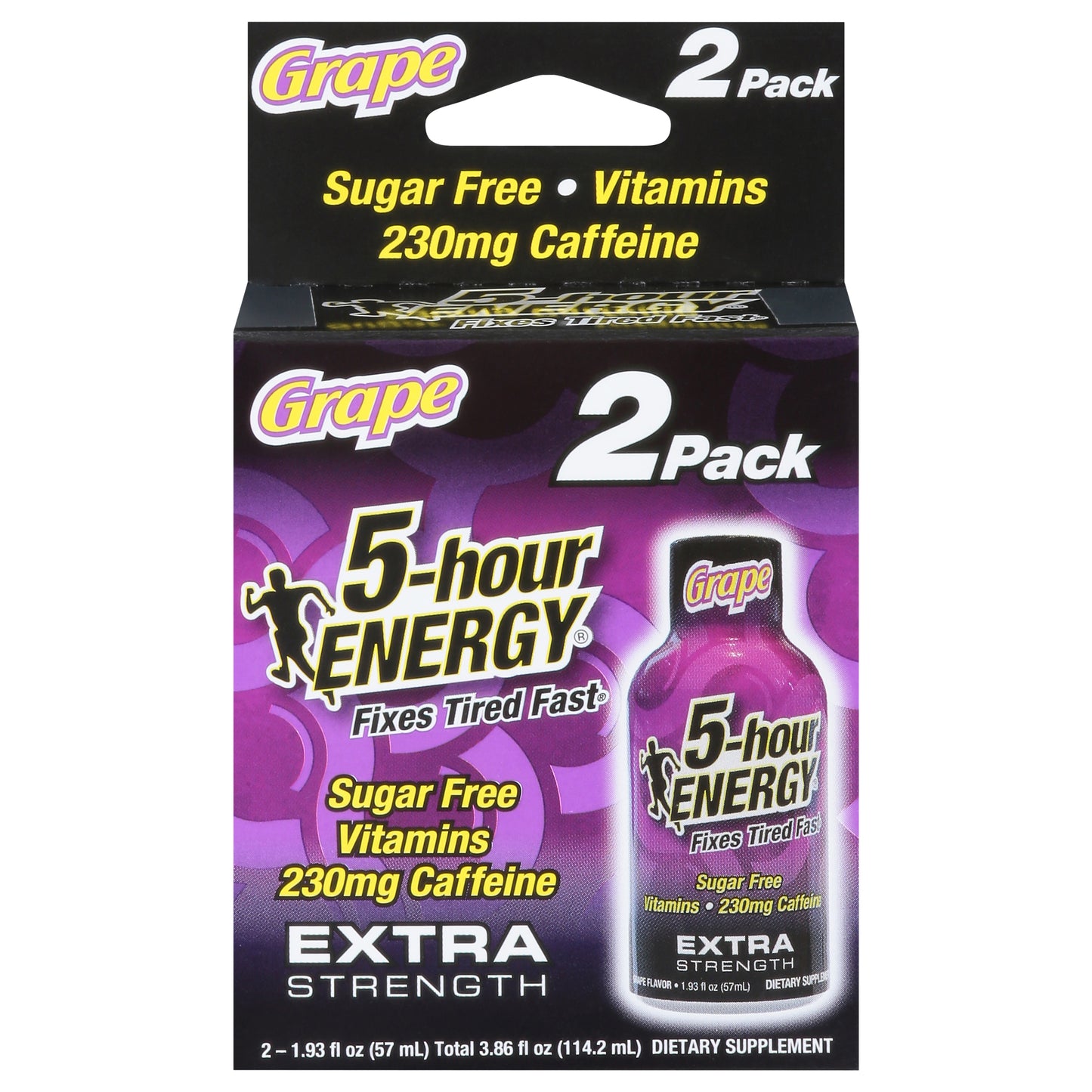 5-Hour Energy Extra Strength Grape Energy Shot 2 - 1.93 fl oz Bottles