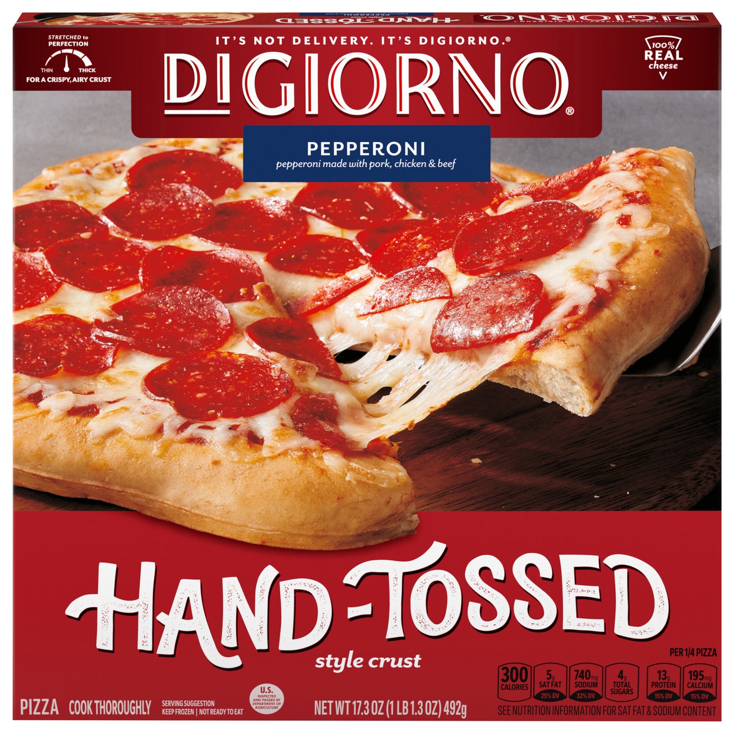 DiGiorno Frozen Pizza Hand Toss Pepperoni 17.3oz