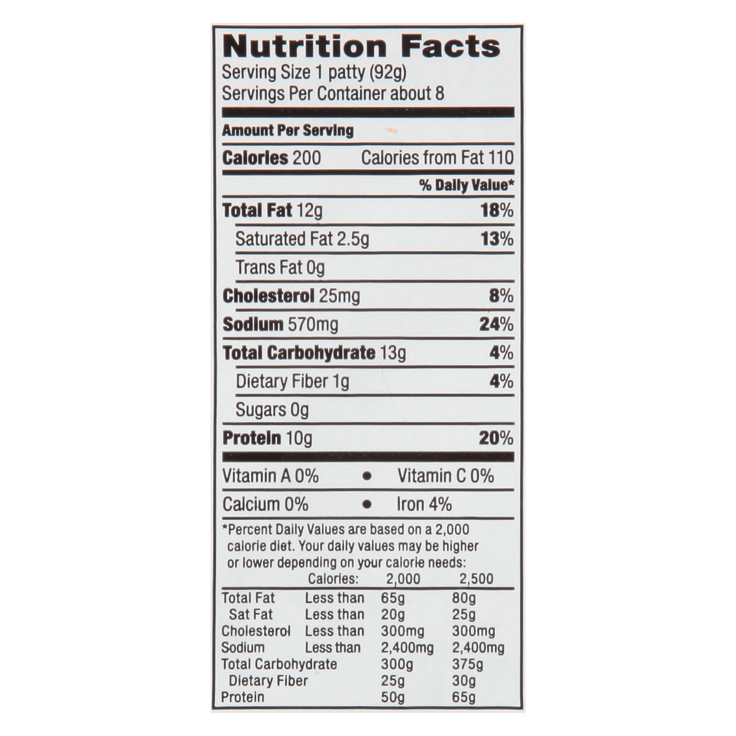 Food Club Fully Cooked Chicken Breast Patties 26 oz
