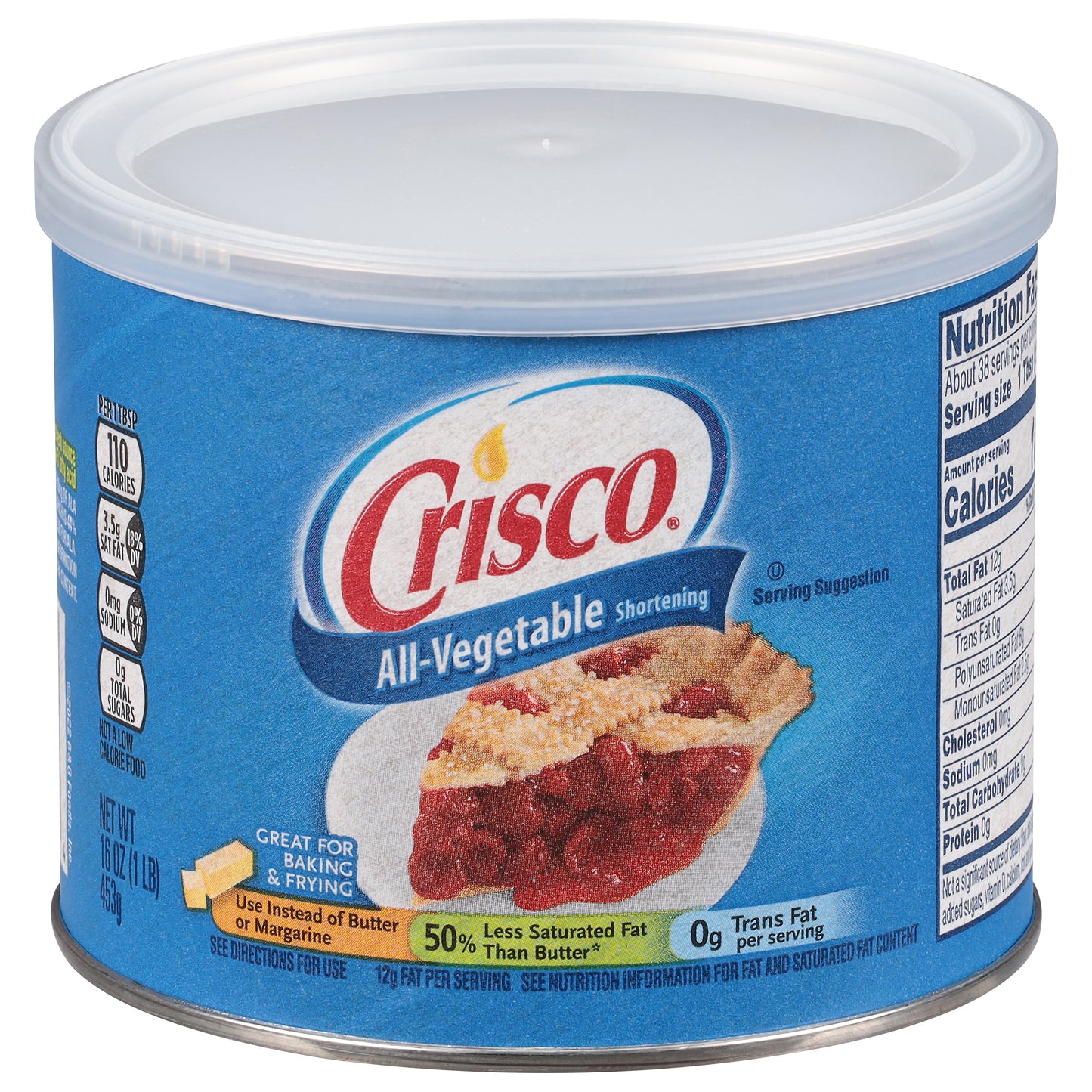 Crisco All-Vegetable Shortening, 16 OZ