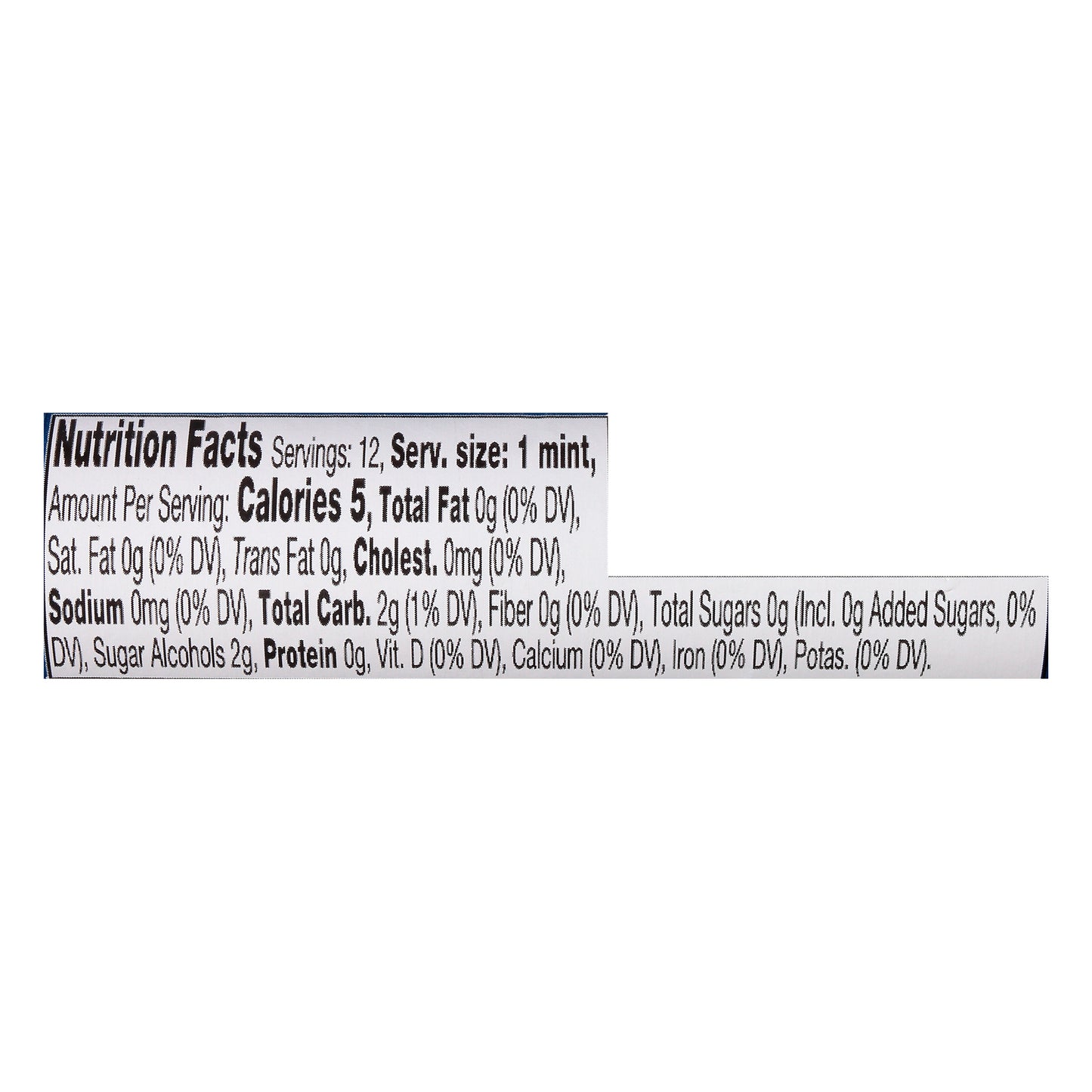 Breath Savers Sugar Free Peppermint Mint 12 ea