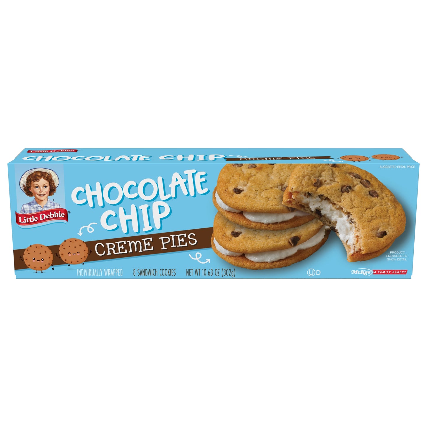 Snack Cakes, Little Debbie Family Pack Chocolate Chip Creme Pies