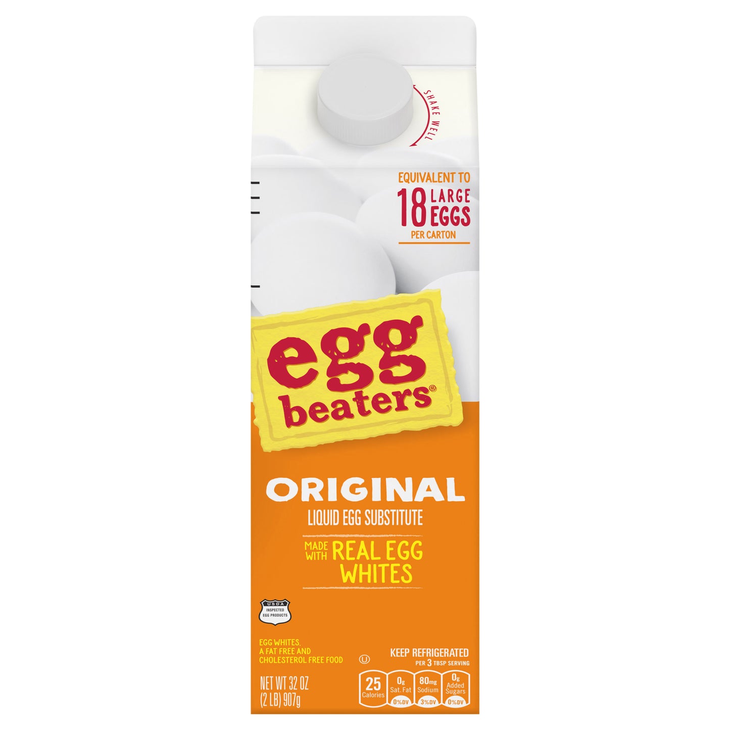 Egg Beaters Original Real Liquid Egg Whites , 32 oz Carton