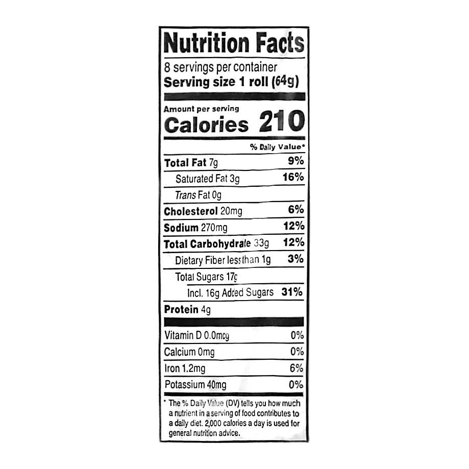 Sister Schubert's Lemon Blueberry Rolls with Vanilla Icing 18 oz