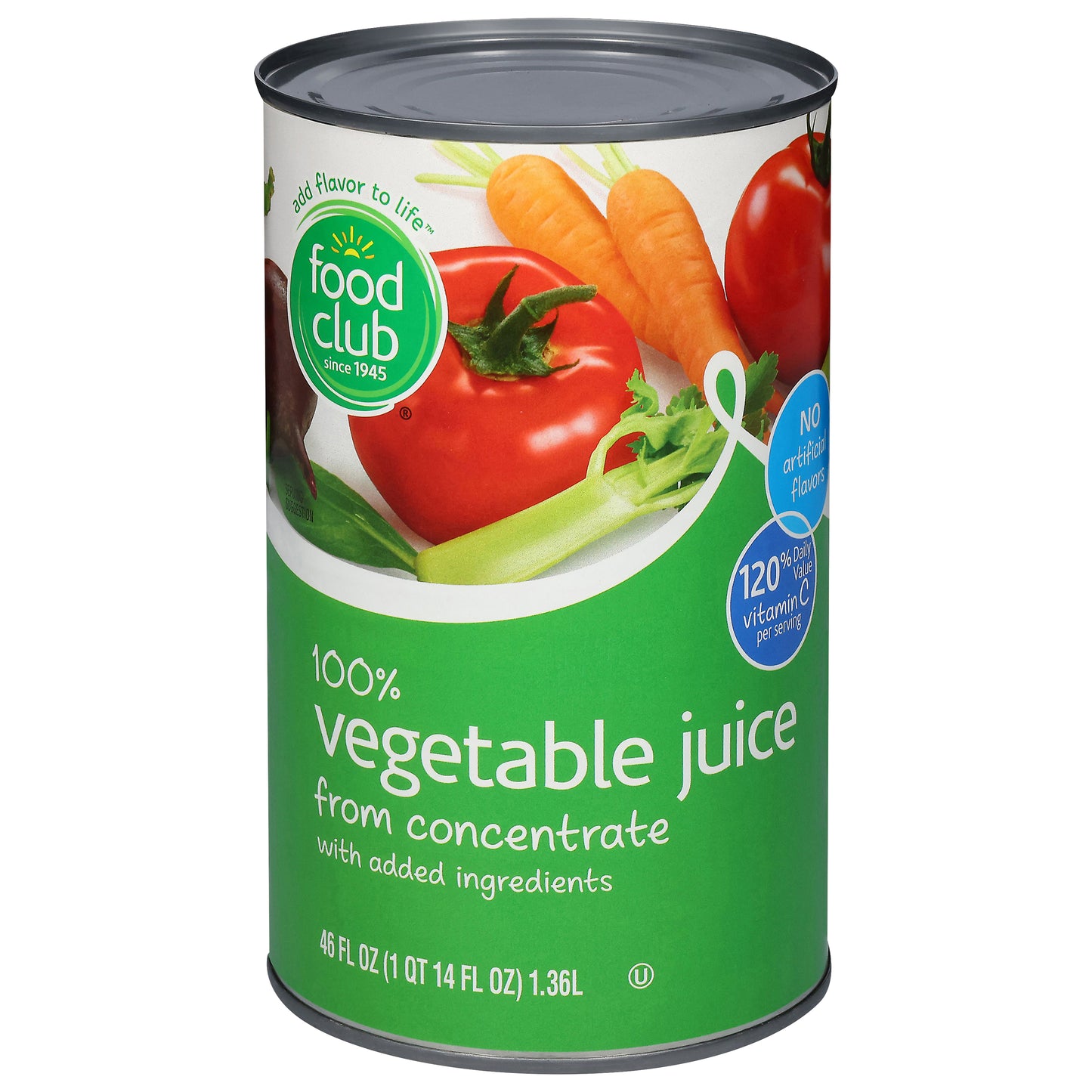 Food Club 100% Vegetable Juice from Concentrate 46 fl oz