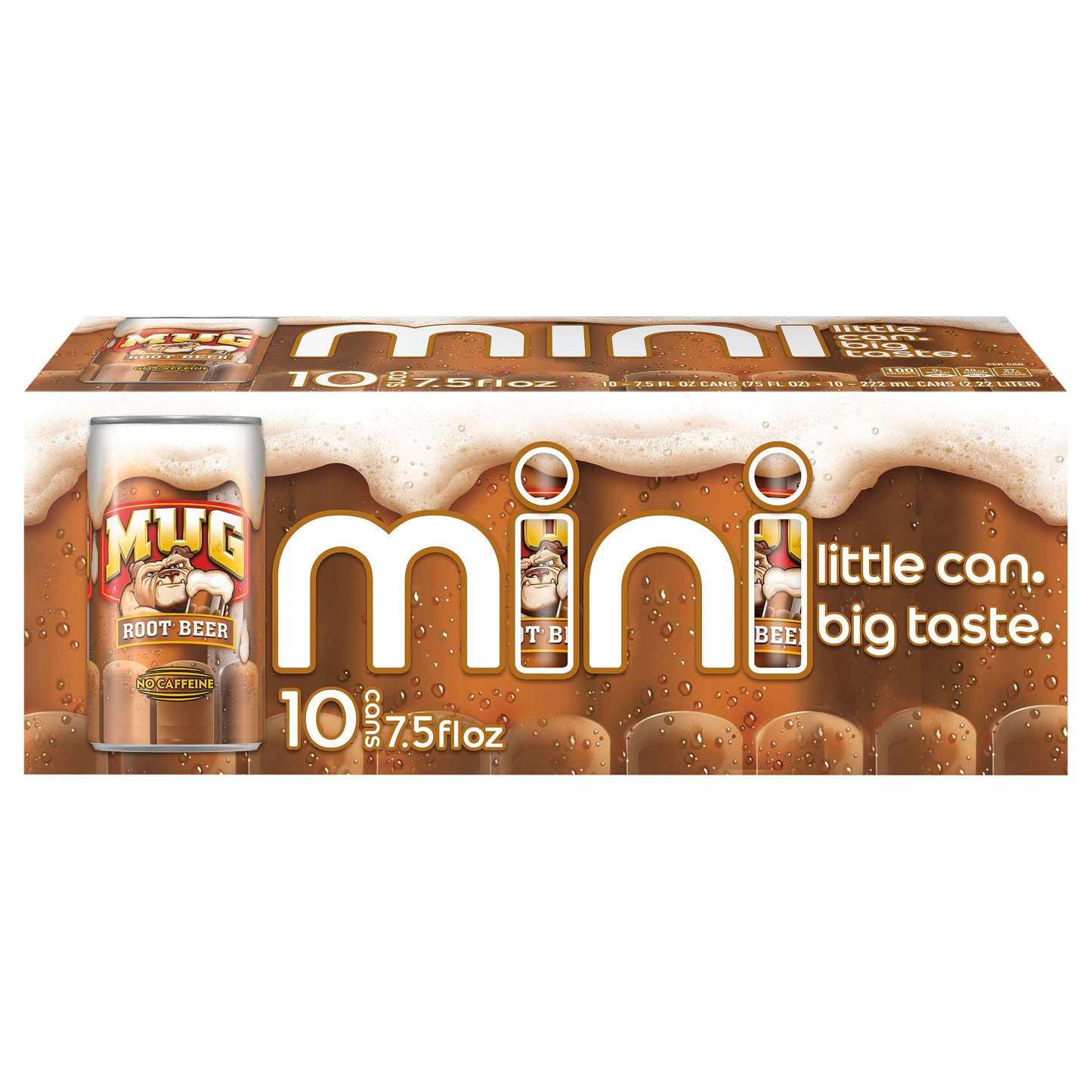 Mug Soda Root Beer 7.5 Fl Oz, 10 Count