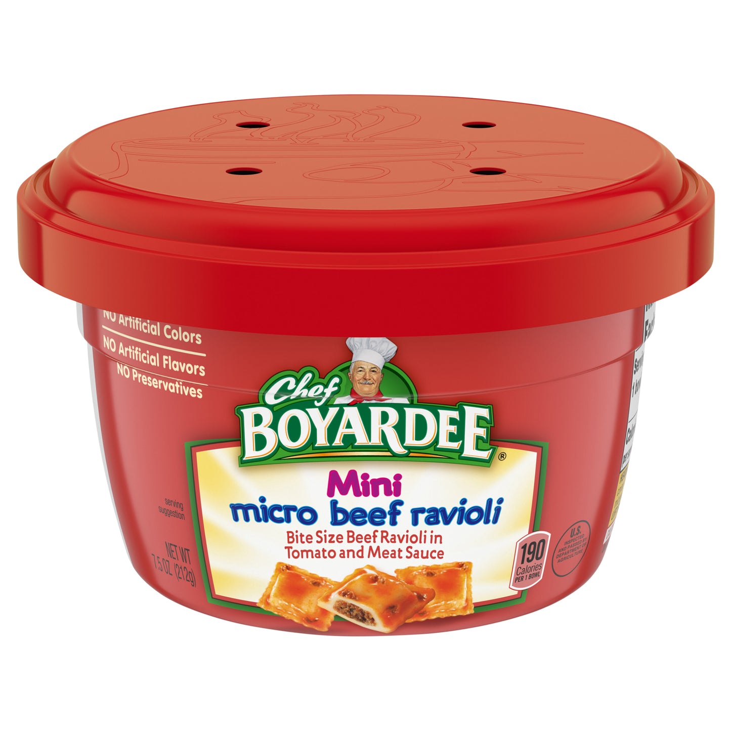 Chef Boyardee Mini Micro Beef Ravioli, 7.5 oz
