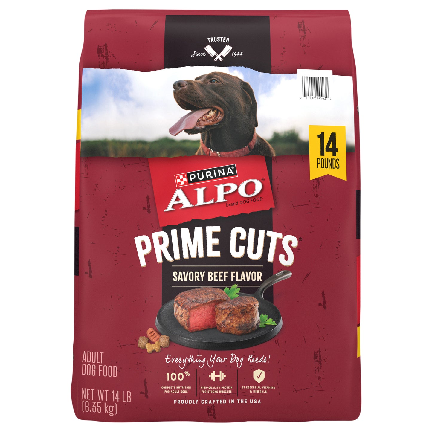 Purina ALPO Prime Cuts Savory Beef Flavor Dry Dog Food - 14 lb. Bag