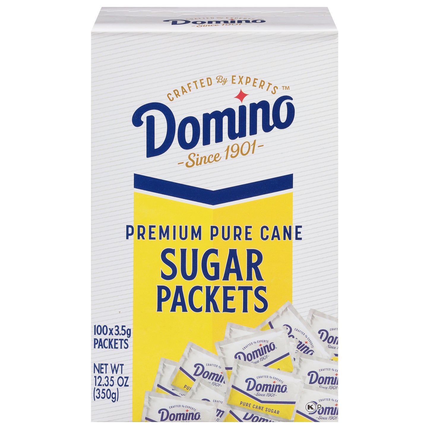 Domino Premium Pure Cane Sugar 100-1/8 oz Packets