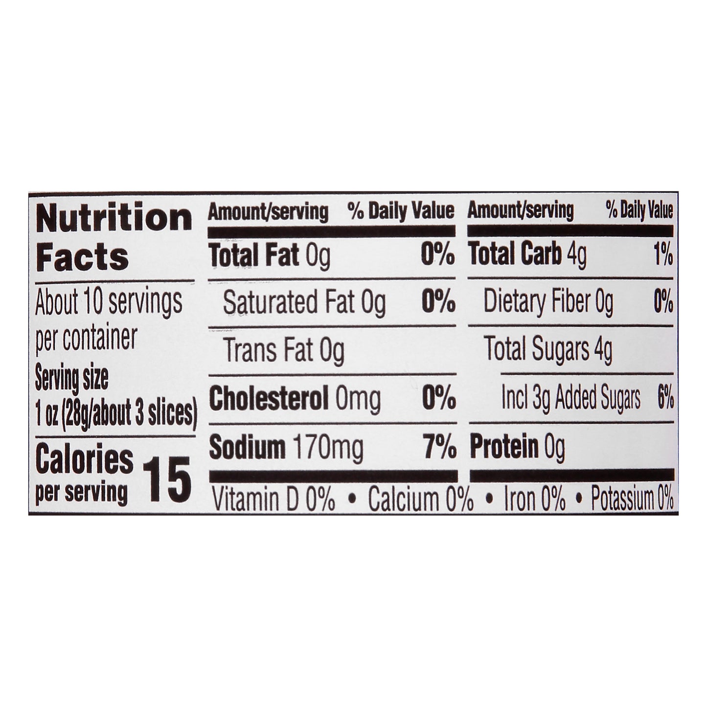 That's Smart! Fresh Pack Bread & Butter Chips Pickles 16 oz