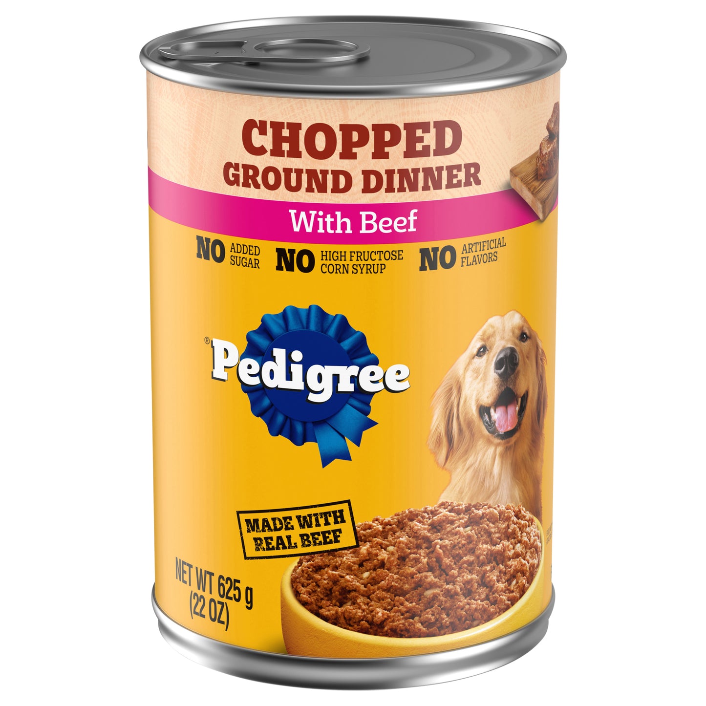 Pedigree Chopped Ground Dinner with Beef Food for Dogs 22 oz